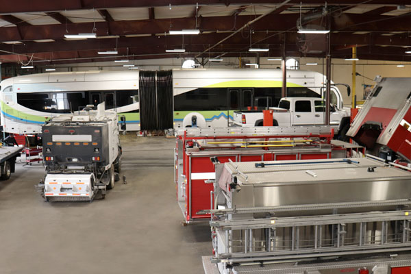 Vehicles in UTX Facility